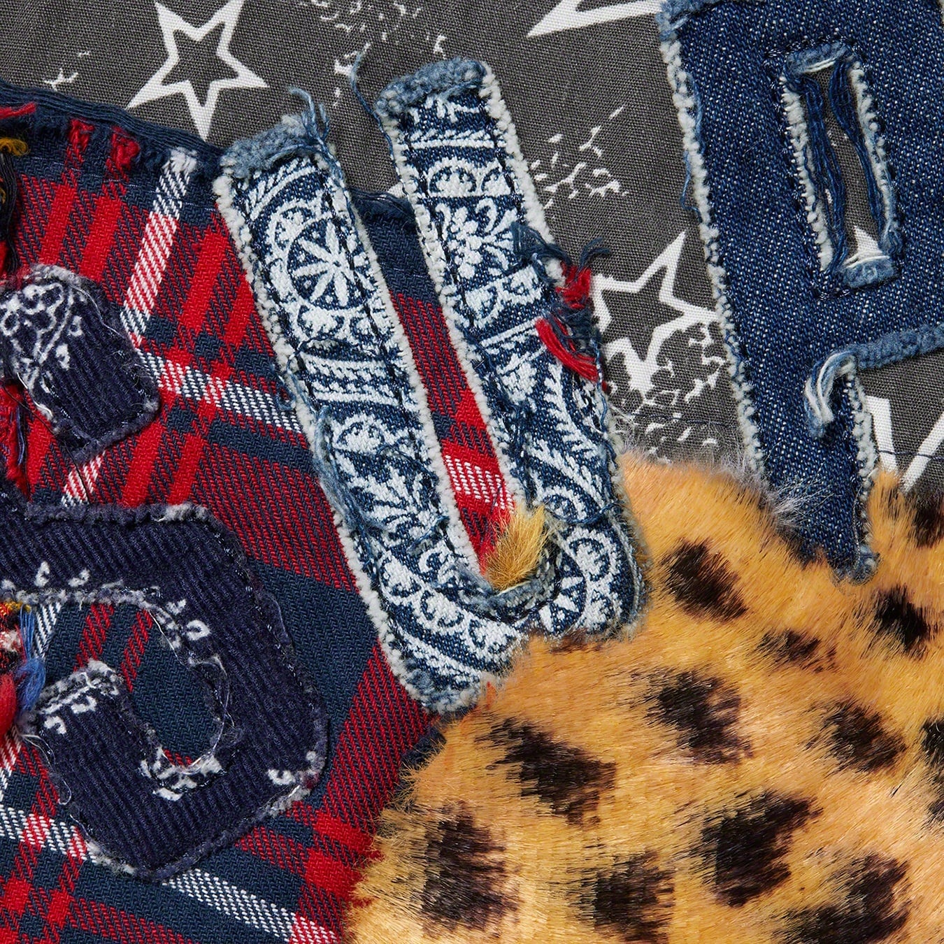 Patchwork Zip Up Hooded Sweatshirt view 4